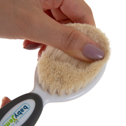 Babyjem brush comb set natural bristle