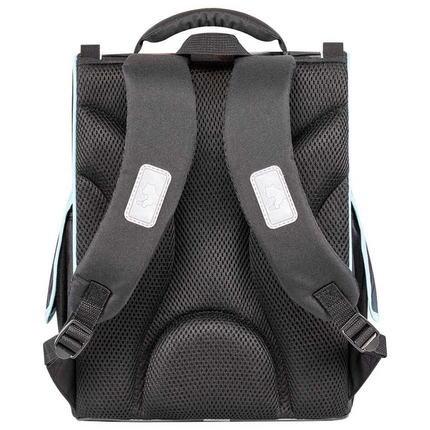 Black School Bag with Ball Pattern