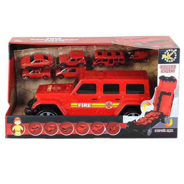 Boxed Fire Truck Jeep Play Set