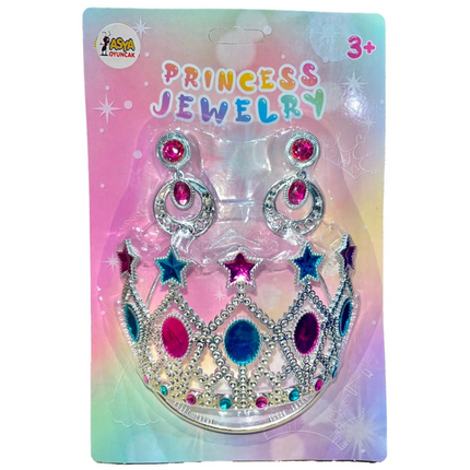 Princess Crown and Earring Set