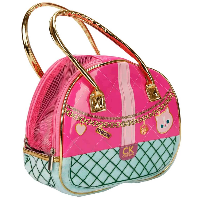 Plush Cat with Toy Bag