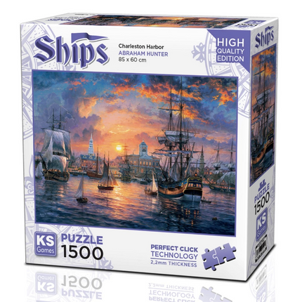 Ks Games Charleston Harbor Puzzle 1500 Pieces 22026