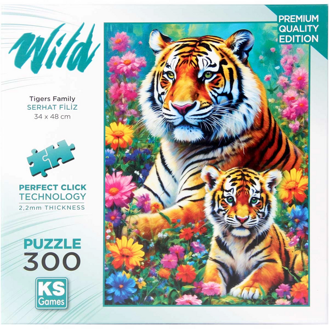 KS Games Tigers Family Puzzle 300 Pieces