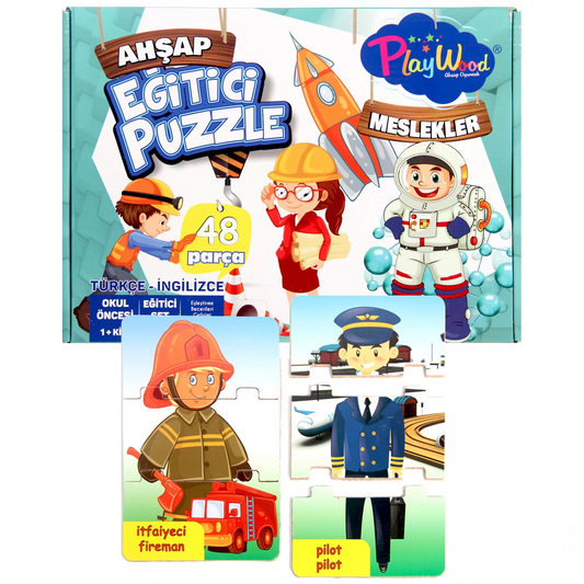 Playwood Wooden Educational Puzzle Professions