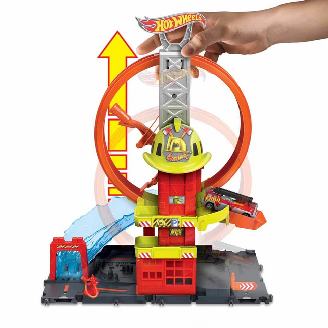 Hot Wheels Circle Track Fire Station HKX41