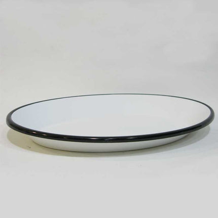 Enamel Oval Alexander Plate Black