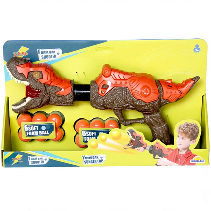 Soft Sponge Ball Shooting Dinosaur Toy