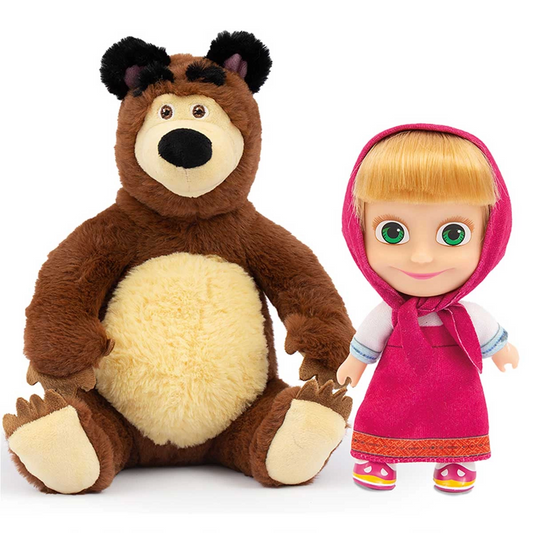 Masha and the Bear 20cm Plush 12cm Doll MHA21000