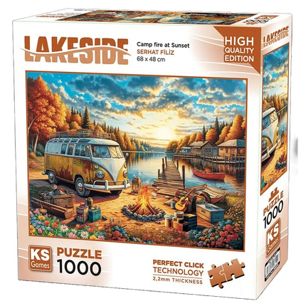 KS Games Vosvos Camp Fire At Sunset Puzzle 1000 Pieces 20810