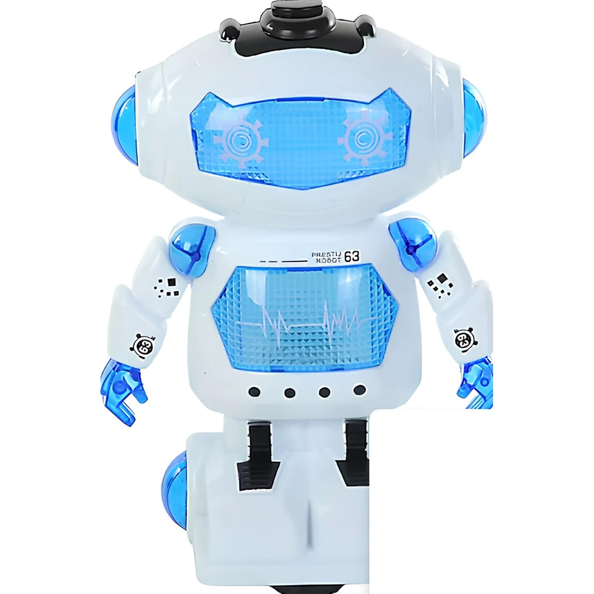 Walking Robot with Sound and Light in a Box