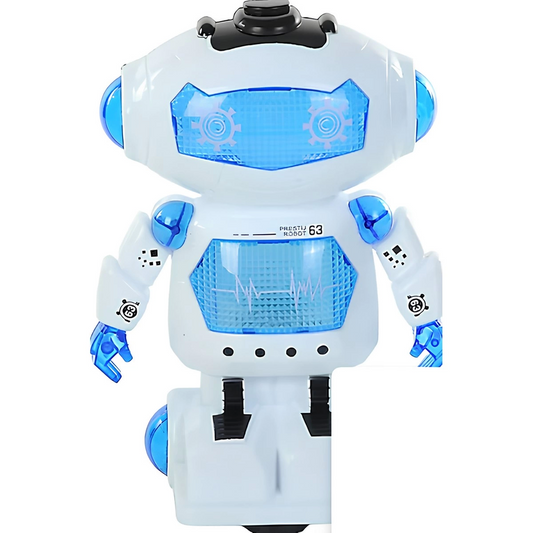 Walking Robot with Sound and Light in a Box