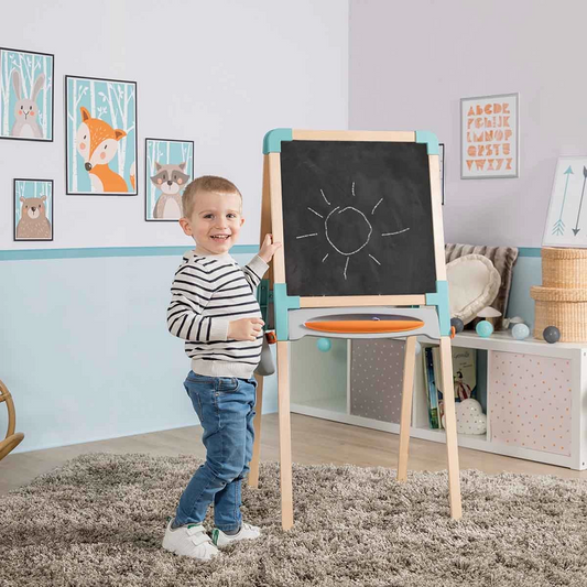 Smoby Double-Sided Magnetic Wooden Writing Board 7600410401