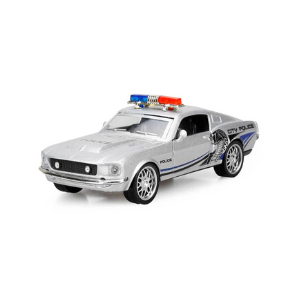 Maxx Wheels Lighted American Police Model Cars 12 cm