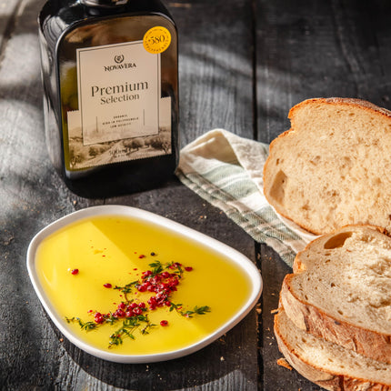 NVG NOVAVERA Premium High Polyphenol Rich Olive Oil(Up to 600 MG/KG), USDA Organic Drinking Extra Virgin Olive Oil, Evoo World Ranking Top 5, Low Acidity, Early Harvest, Cold Pressed, 16.9 oz