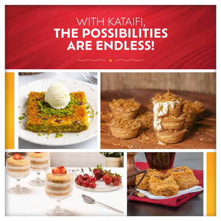 Eastanbul Dried &amp; Chopped Kataifi Shredded Fillo Dough, Dried Kadayif Pastry Dough, Ingredient for The Viral Dubai Pistachio Chocolate Bar, Shredded Phyllo, Kunafa, Knafeh, Katifi, 170g (6oz)