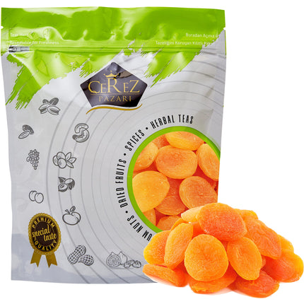 Cerez Pazari Dried Apricots Extra Jumbo Size, Turkish Premium Quality, Healthy Snack for Kids &amp; Adults, Dehydrated, No Sugar Added, Non-GMO, Gluten-Free, With Vitamin E &amp; More, Resealable, 1.5 lbs.