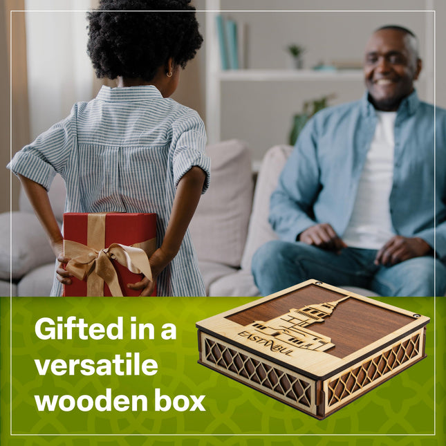 Eastanbul Turkish Delight, 35.3oz, Turkish Delights Candy, Assorted Turkish Delight in Souvenir Wooden Gift Box, Perfect Sweets, Gourmet International Candy Gift, Turkish Delight, Gluten Free, No Synthetic Ingredient