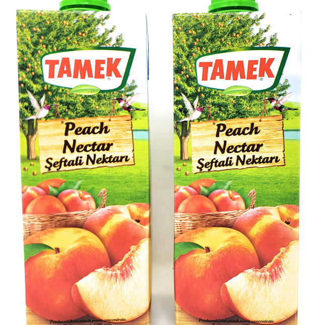 Tamek Peach Nectar Juice Drink (2 Pack, Total of 67.6fl.oz)