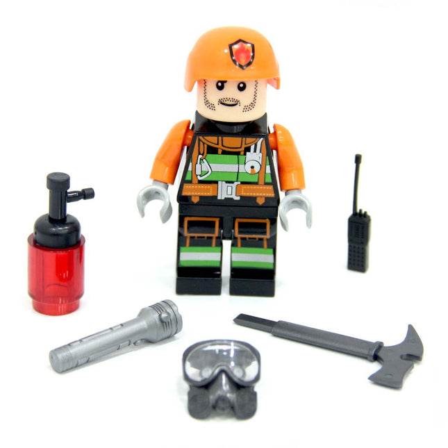 Firefighter Figure Lego Set with Accessories