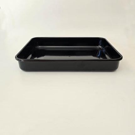 Enamel Rectangular Baking Tray Black