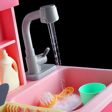 Battery-Operated Interactive Sink Set Pink