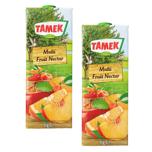 Tamek Multi Fruit Nectar Juice (2 Pack, Total of 67.6‬oz)
