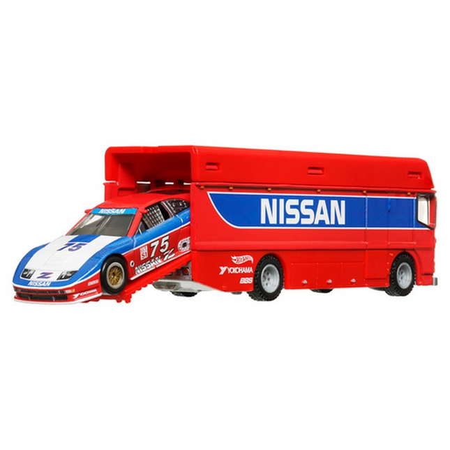 Hot Wheels Premium Team Transport Euro Hauler &amp; 94 Nissan 300 ZX GTS HRV44