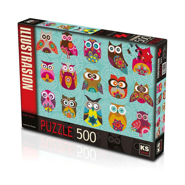 KS Multi Owls 500 Piece Puzzle
