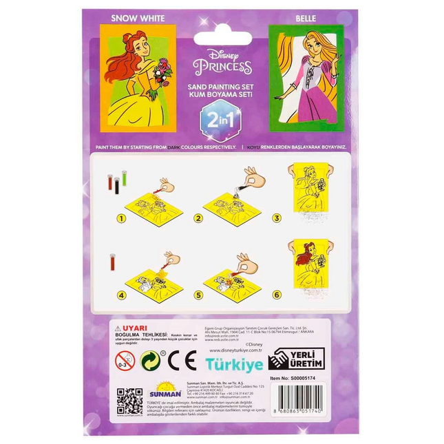 2-in-1 Disney Princess Sand Painting Set