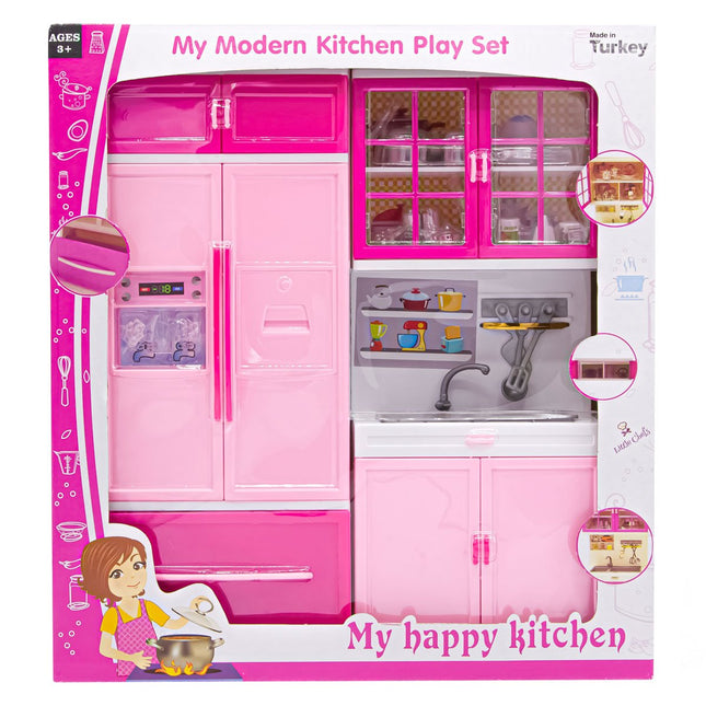My Happy Kitchen Set Sink Refrigerator