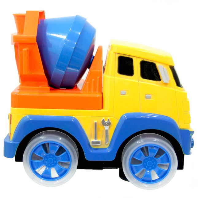 Battery-Operated Concrete Mixer with Lights and Music