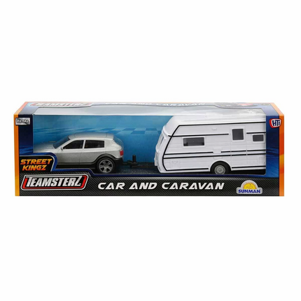 Teamsterz Vehicle and Caravan Set