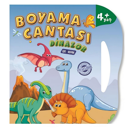 Coloring Bag Pull and Tear Coloring Book Dinosaur