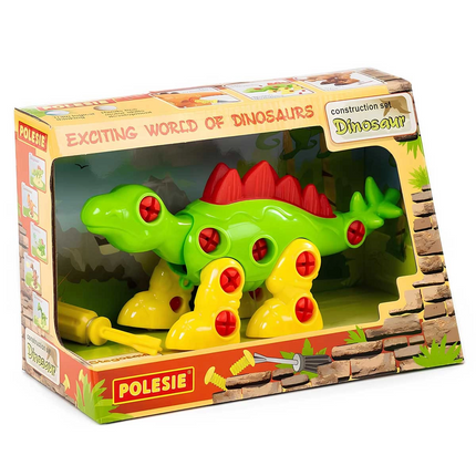 Polesie Building Set Dinosaur ''Stegosaurus'' 30 Elements (In Box) 76793