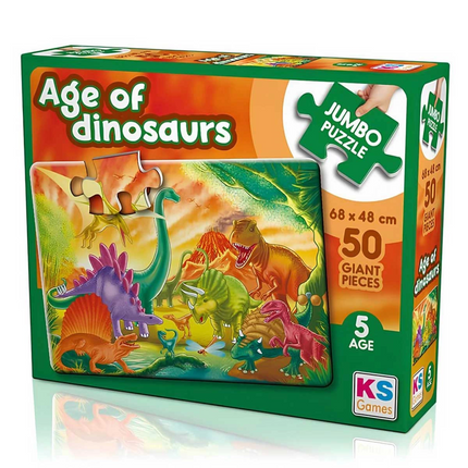 KS Games The Age Of Dinosaurs Jumbo Puzzle 50 Pieces