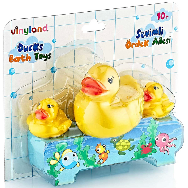 Vinyland Vinyl Duck Family Bath Toys 661778