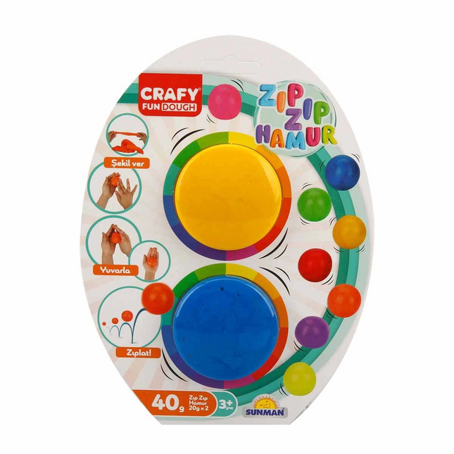 2-pack of Jumpy Play Dough 40 gr