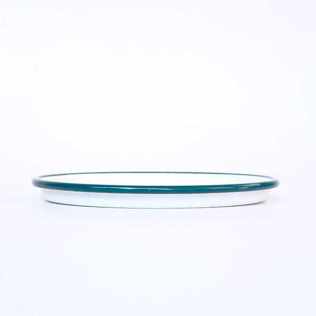 Enamel Pizza Tray No. 22 Petrol Green