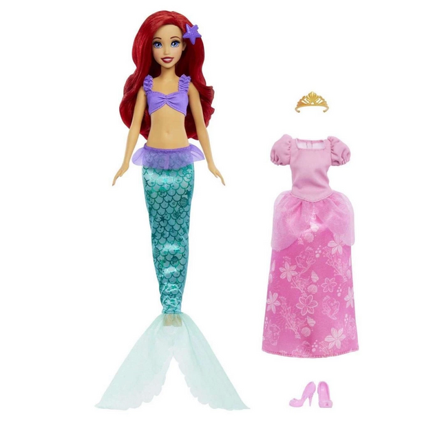 Ariel, who can transform into a princess mermaid