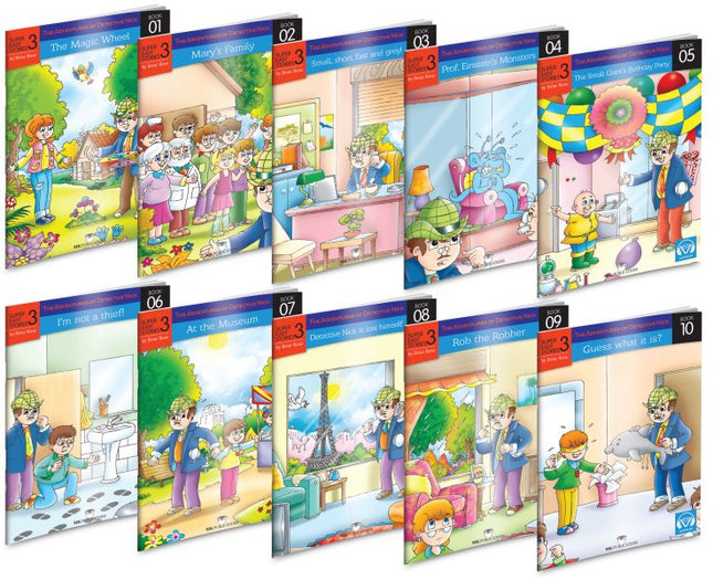 English Primary School 3rd Grade Storybook Set of 10 with QR Code Listening