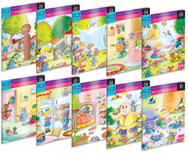 English 2nd Grade Primary School Storybook 10-Book Set with QR Code Listening