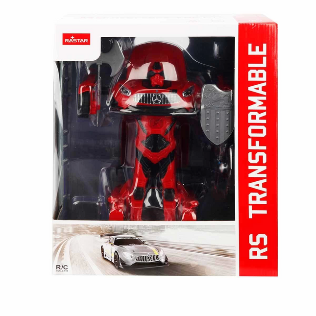 Mercedes AMG GT3 with Remote Control Transforming into a Rastar Robot