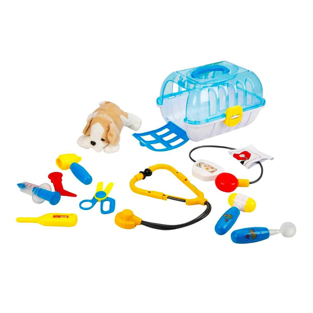 Sunman Plush Dog Vet Set with Bag