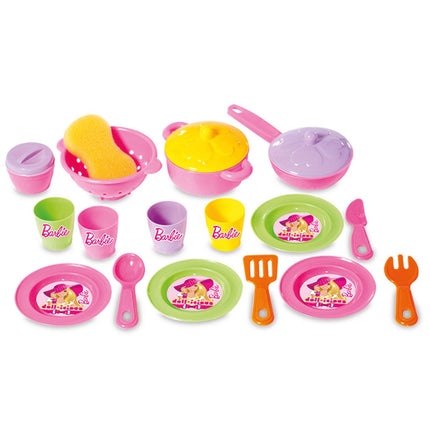 Barbie Dish Rack 21 Pieces