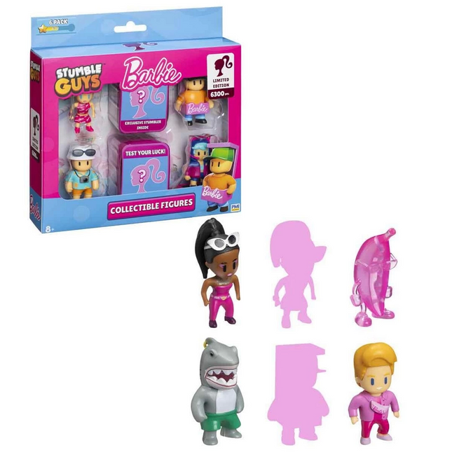 Stumble Guys x Barbie 6-Piece Figure Set