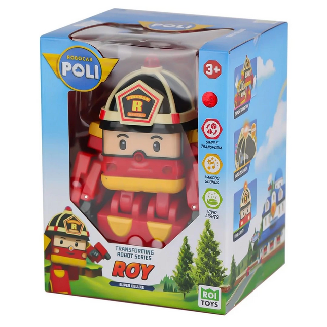 Robocar Poli Large Transforming Robot Roy with Sound and Lights