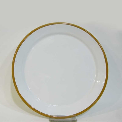 Enamel Serving Plate 25 cm Oxidized Yellow
