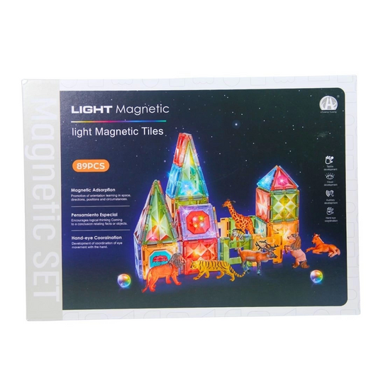 Magnetic Tiles Light Version 89 Pieces