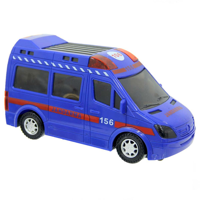 Battery-Operated Gendarmerie Car with Lights and Sounds