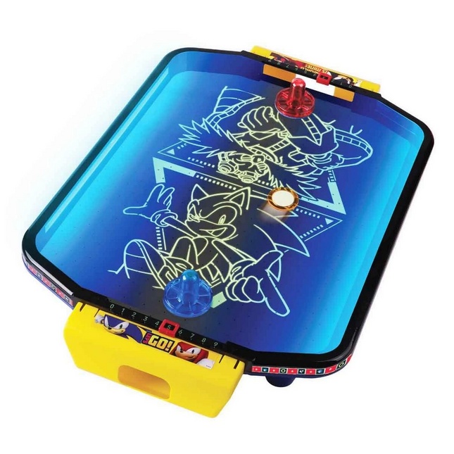 Sonic Arcade Desktop Air Hockey with Lights